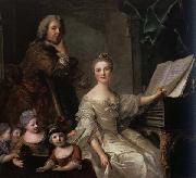 Jjean-Marc nattier The Artist and his Family Sweden oil painting reproduction